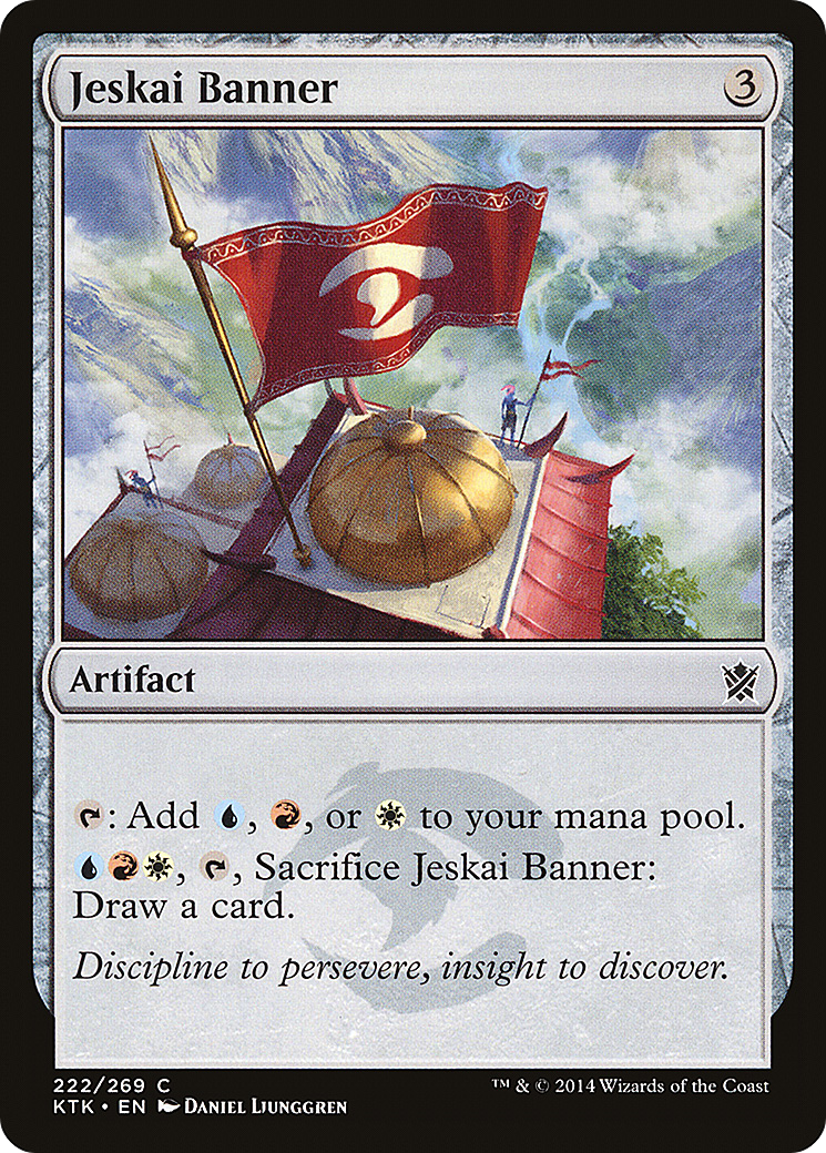 Jeskai Banner (KTK-222) - Khans of Tarkir - Premium MTG Single from Wizards of the Coast - Just $0.25! Shop now at Game Crave Tournament Store