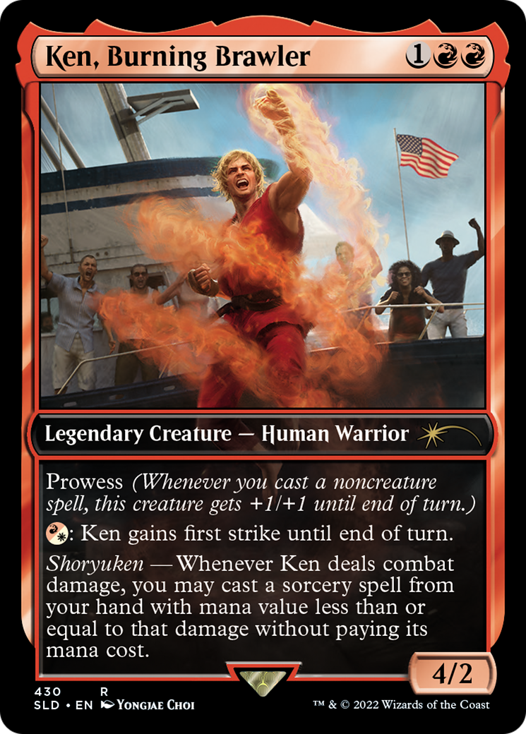 Aisha of Sparks and Smoke (SLD-430) - Secret Lair Drop / Ken, Burning Brawler - Premium MTG Single from Wizards of the Coast - Just $1.09! Shop now at Game Crave Tournament Store