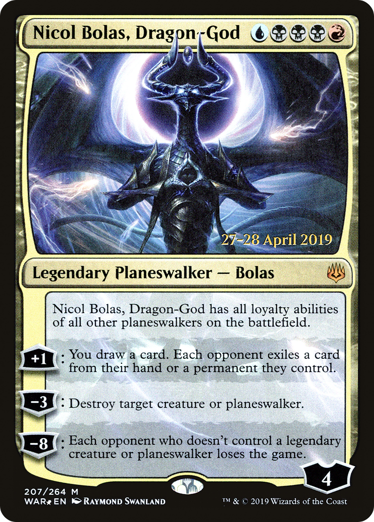 Nicol Bolas, Dragon-God (PWAR-207S) - War of the Spark Promos Foil - Premium MTG Single from Wizards of the Coast - Just $8.66! Shop now at Game Crave Tournament Store