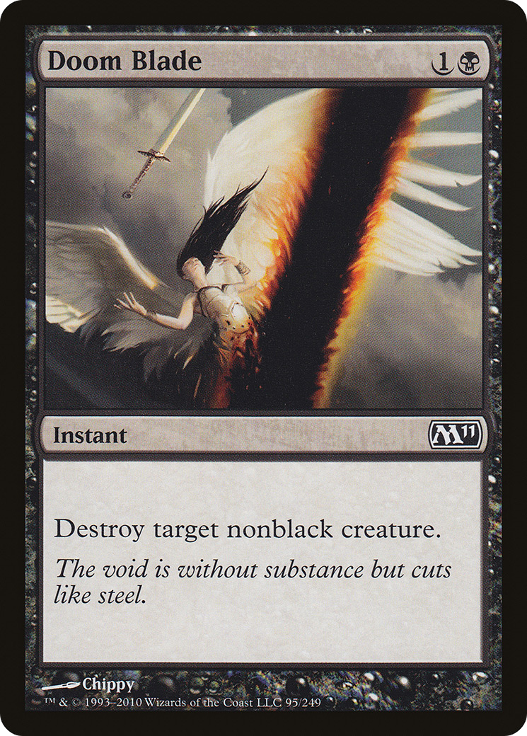 Doom Blade (M11-095) - Magic 2011 - Premium MTG Single from Wizards of the Coast - Just $0.25! Shop now at Game Crave Tournament Store