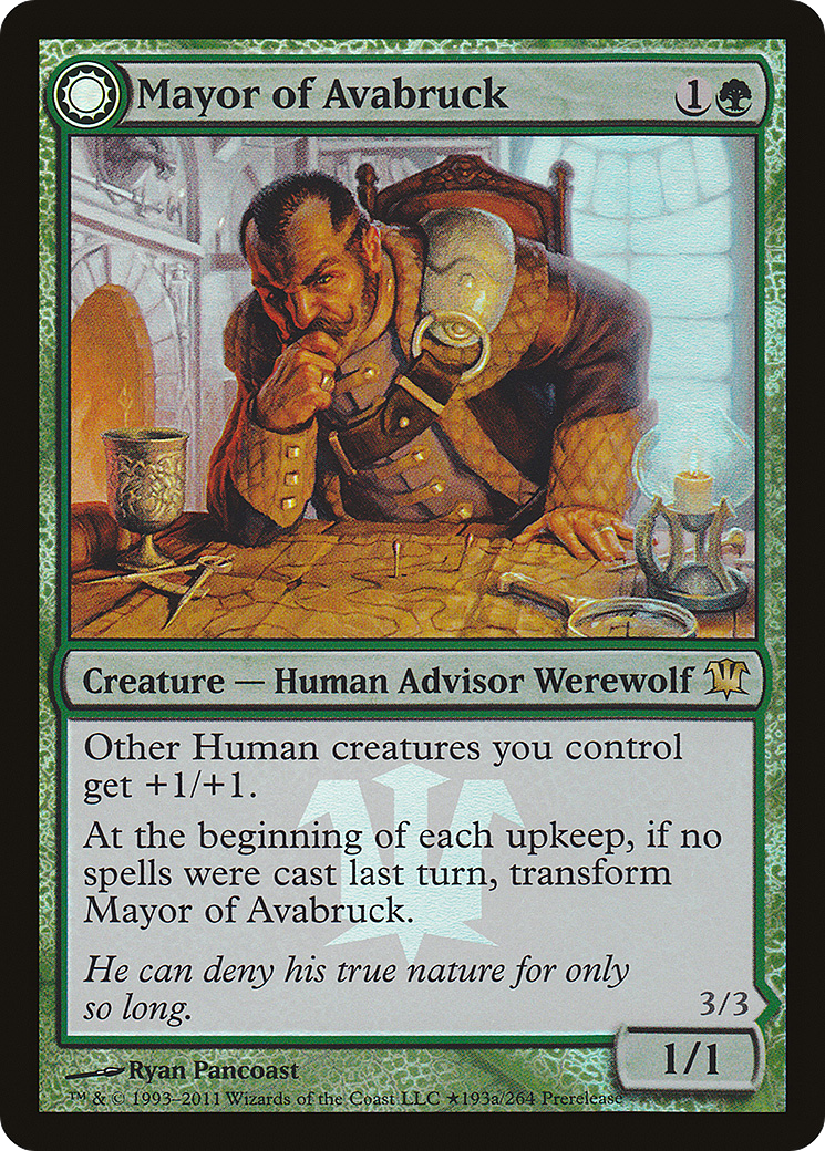 Mayor of Avabruck // Howlpack Alpha (PISD-193★) - Innistrad Promos: (Double Faced Transform) Foil - Premium MTG Single from Wizards of the Coast - Just $0.87! Shop now at Game Crave Tournament Store