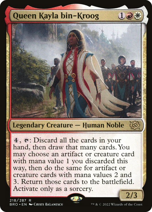 Queen Kayla bin-Kroog (BRO-218) - The Brothers' War - Premium MTG Single from Wizards of the Coast - Just $0.25! Shop now at Game Crave Tournament Store