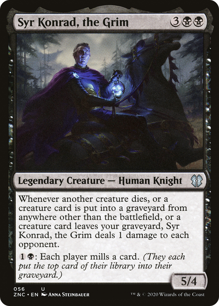 Syr Konrad, the Grim (ZNC-056) - Zendikar Rising Commander - Premium MTG Single from Wizards of the Coast - Just $0.22! Shop now at Game Crave Tournament Store