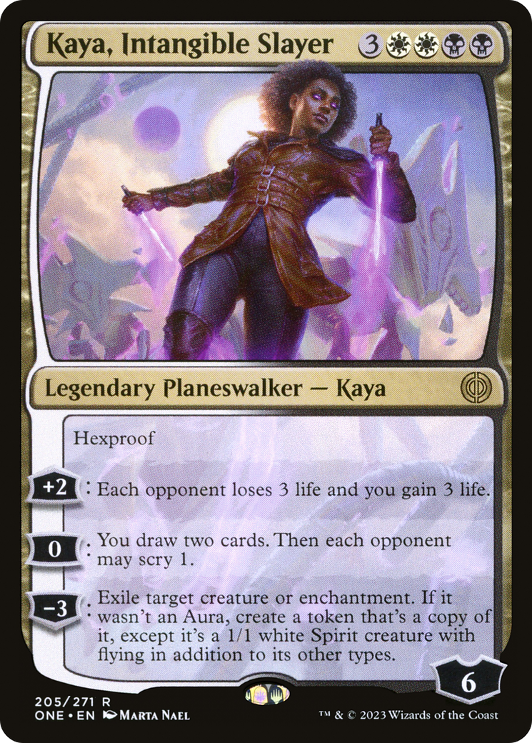 Kaya, Intangible Slayer (ONE-205) - Phyrexia: All Will Be One Foil - Premium MTG Single from Wizards of the Coast - Just $0.08! Shop now at Game Crave Tournament Store