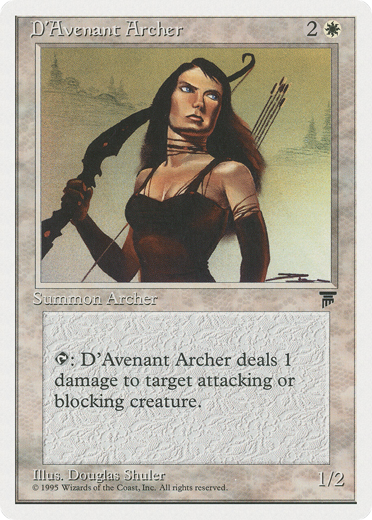 D'Avenant Archer (CHR-005) - Chronicles - Premium MTG Single from Wizards of the Coast - Just $0.08! Shop now at Game Crave Tournament Store