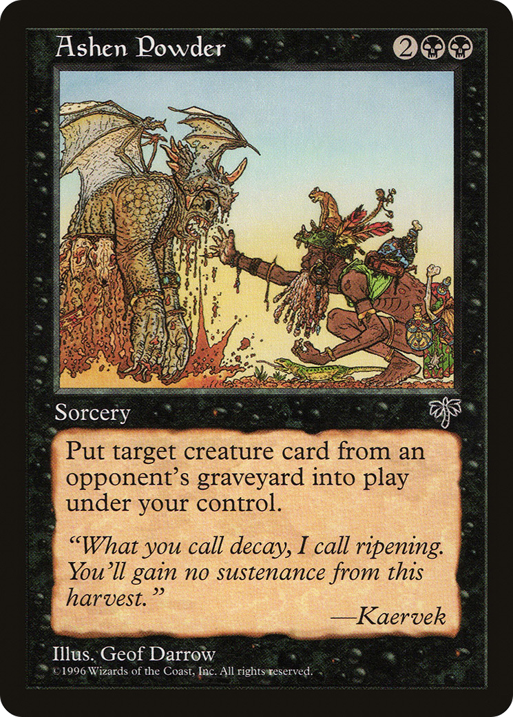Ashen Powder (MIR-104) - Mirage - Premium MTG Single from Wizards of the Coast - Just $0.25! Shop now at Game Crave Tournament Store