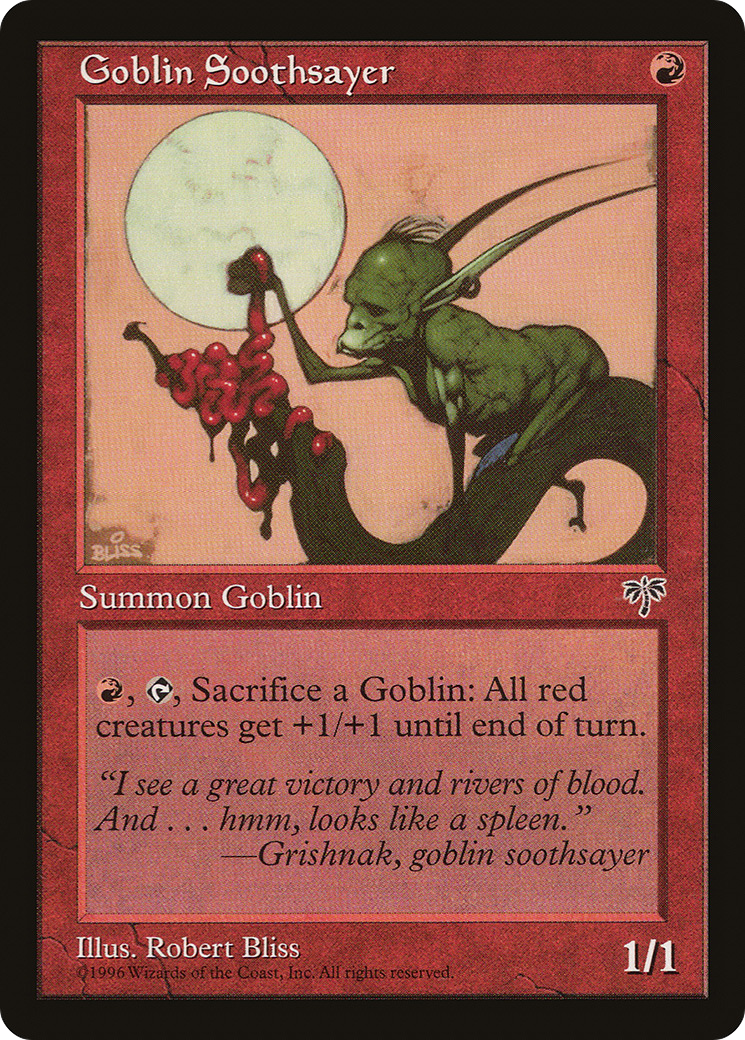 Goblin Soothsayer (MIR-179) - Mirage - Premium MTG Single from Wizards of the Coast - Just $0.14! Shop now at Game Crave Tournament Store