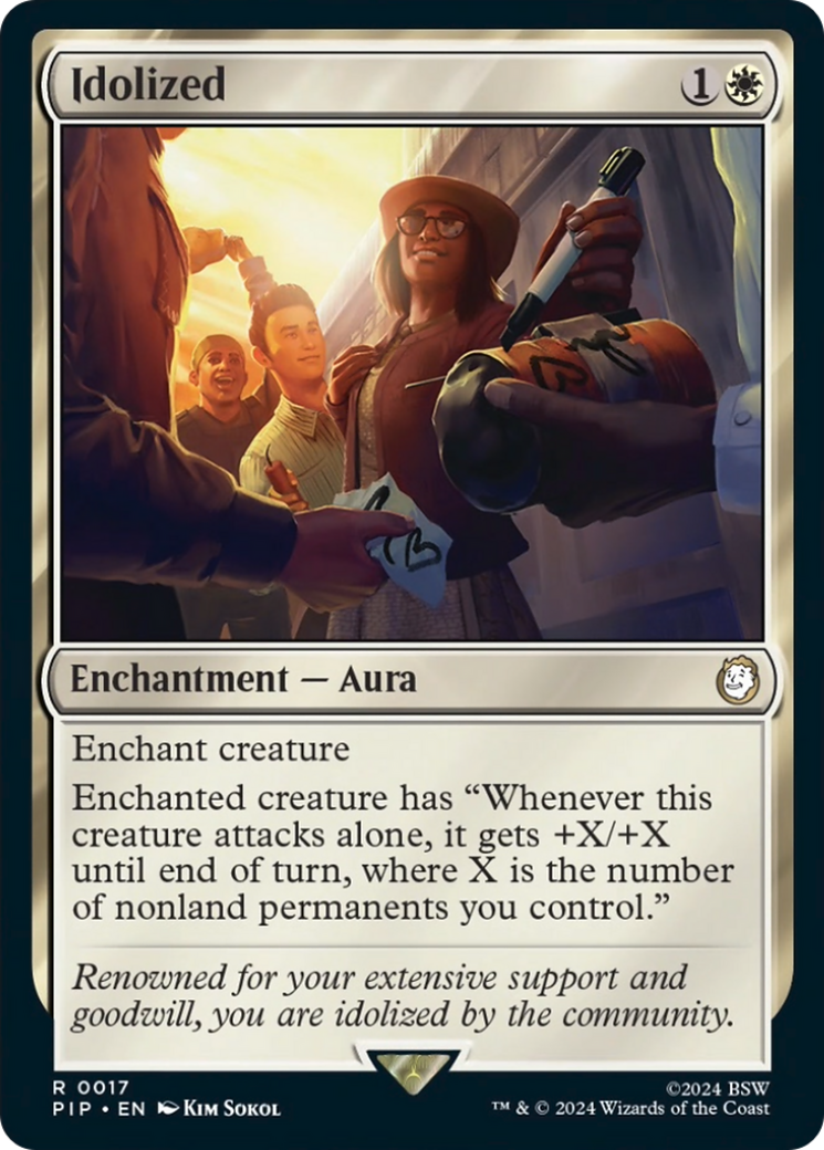 Idolized (PIP-017) - Fallout Foil - Premium MTG Single from Wizards of the Coast - Just $1.58! Shop now at Game Crave Tournament Store