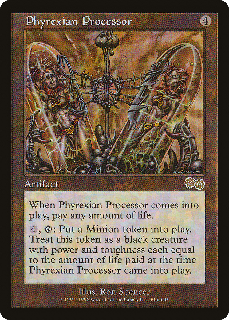 Phyrexian Processor (USG-306) - Urza's Saga - Premium MTG Single from Wizards of the Coast - Just $0.59! Shop now at Game Crave Tournament Store