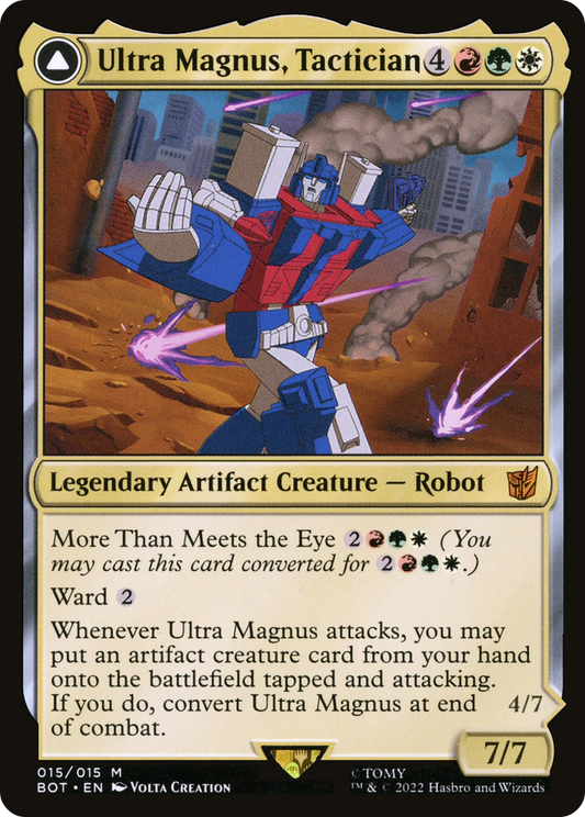 Ultra Magnus, Tactician // Ultra Magnus, Armored Carrier (BOT-015) - Transformers: (convertdfc) Foil - Premium MTG Single from Wizards of the Coast - Just $0.18! Shop now at Game Crave Tournament Store