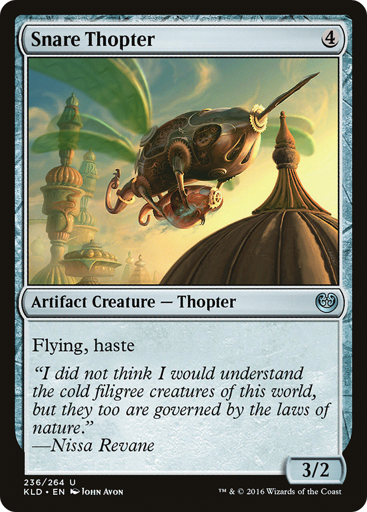 Snare Thopter (KLD-236) - Kaladesh - Premium MTG Single from Wizards of the Coast - Just $0.08! Shop now at Game Crave Tournament Store