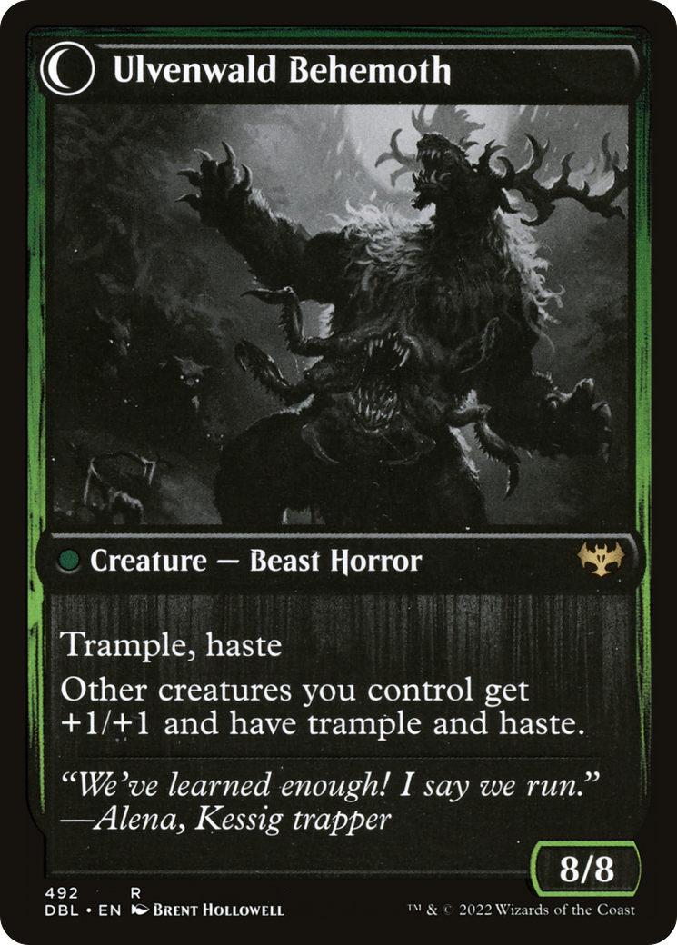 Ulvenwald Oddity // Ulvenwald Behemoth (DBL-492) - Innistrad: Double Feature: (Double Faced Transform) Foil - Premium MTG Single from Wizards of the Coast - Just $2.85! Shop now at Game Crave Tournament Store