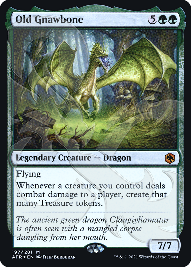 Old Gnawbone (PAFR-197A) - Adventures in the Forgotten Realms Promos Foil - Premium MTG Single from Wizards of the Coast - Just $82.28! Shop now at Game Crave Tournament Store