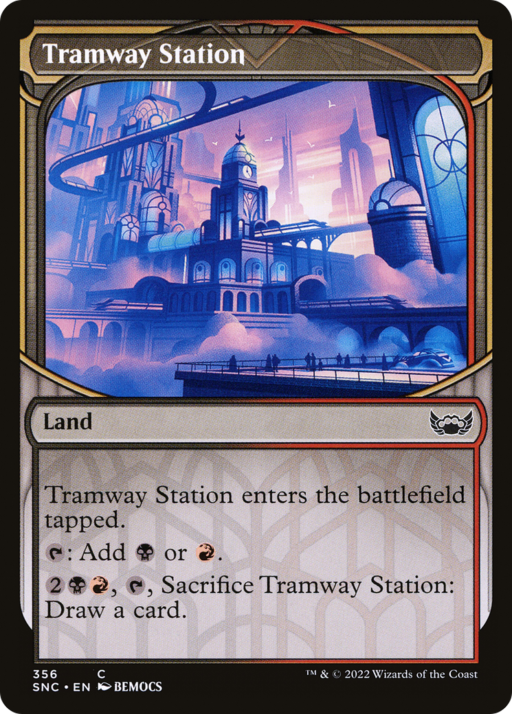 Tramway Station (SNC-356) - Streets of New Capenna: (Showcase) - Premium MTG Single from Wizards of the Coast - Just $0.25! Shop now at Game Crave Tournament Store