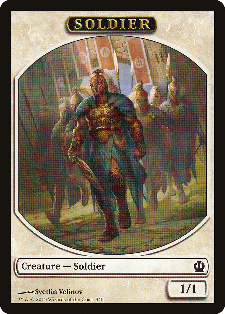 Soldier (TTHS-003) - Theros Tokens - Premium MTG Single from Wizards of the Coast - Just $0.25! Shop now at Game Crave Tournament Store