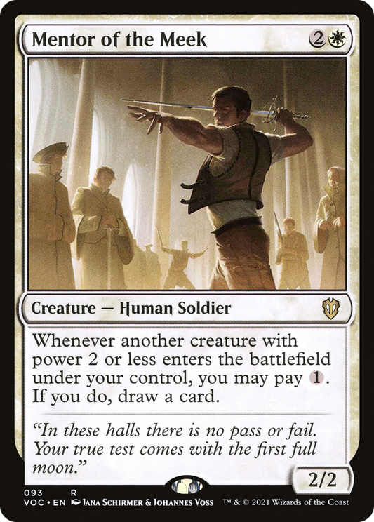 Mentor of the Meek (VOC-093) - Crimson Vow Commander - Premium MTG Single from Wizards of the Coast - Just $0.09! Shop now at Game Crave Tournament Store
