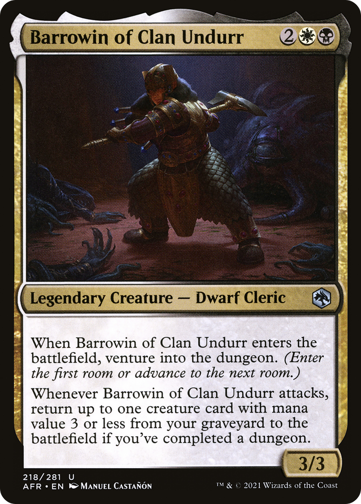 Barrowin of Clan Undurr (AFR-218) - Adventures in the Forgotten Realms - Premium MTG Single from Wizards of the Coast - Just $0.25! Shop now at Game Crave Tournament Store