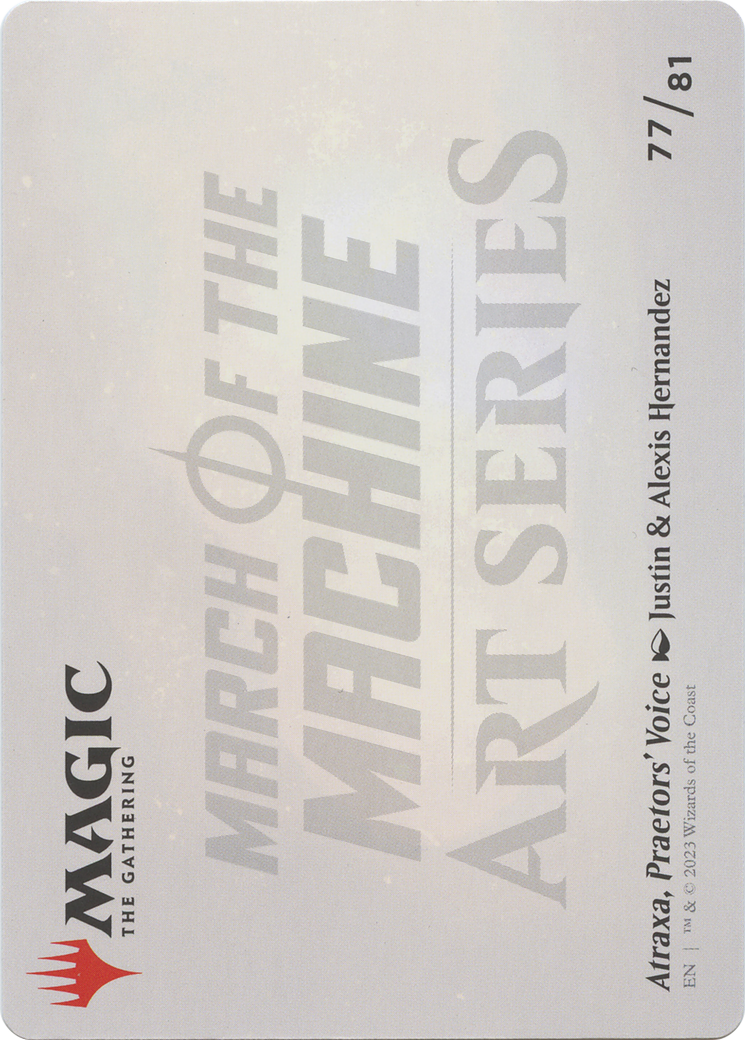 Atraxa, Praetors' Voice // Atraxa, Praetors' Voice (AMOM-077) - March of the Machine Art Series (Borderless) Foil - Premium MTG Single from Wizards of the Coast - Just $0! Shop now at Game Crave Tournament Store