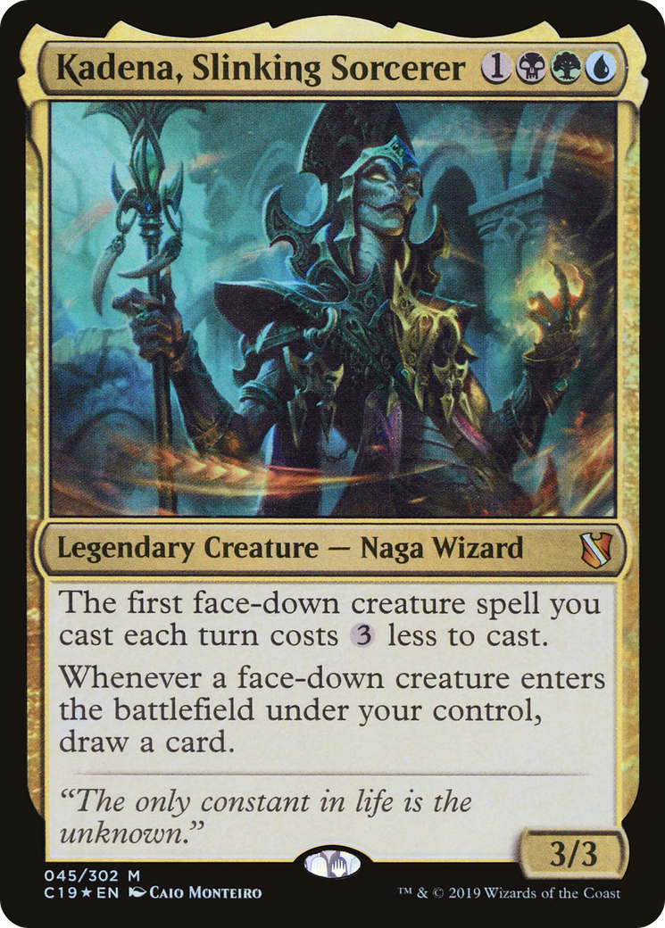 Kadena, Slinking Sorcerer (C19-045) - Commander 2019 Foil - Premium MTG Single from Wizards of the Coast - Just $0.08! Shop now at Game Crave Tournament Store