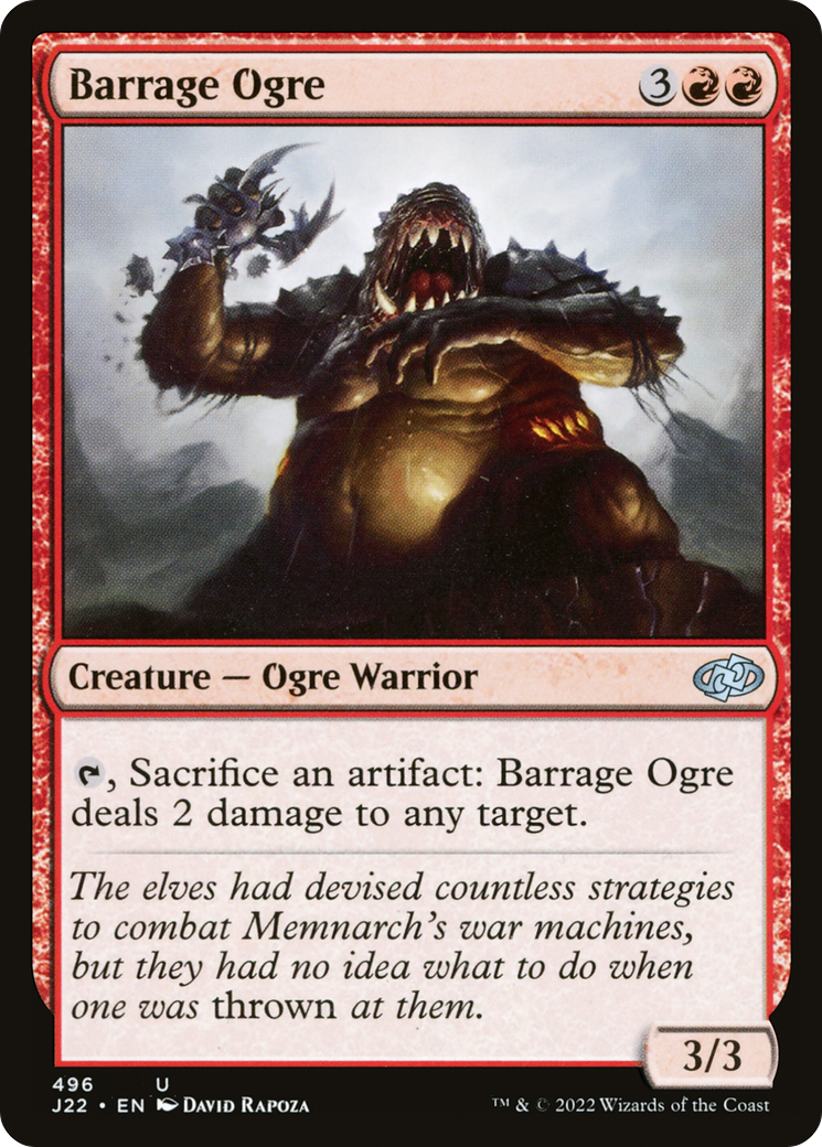 Barrage Ogre (J22-496) - Jumpstart 2022 - Premium MTG Single from Wizards of the Coast - Just $0.08! Shop now at Game Crave Tournament Store