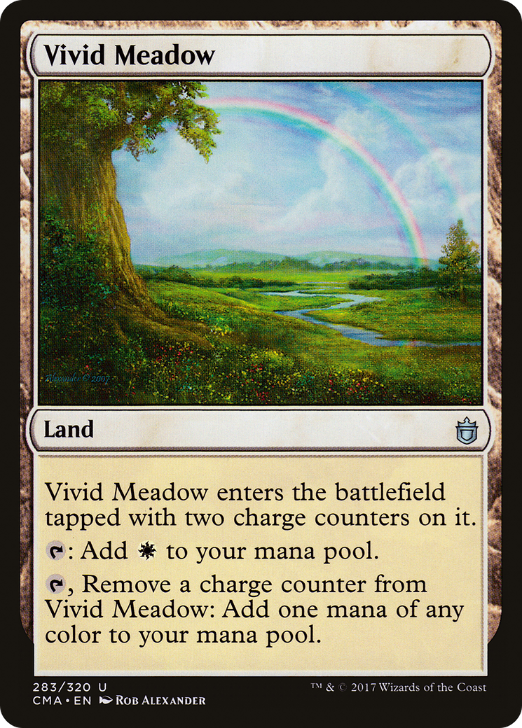 Vivid Meadow (CMA-283) - Commander Anthology - Premium MTG Single from Wizards of the Coast - Just $0.35! Shop now at Game Crave Tournament Store