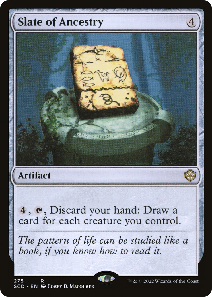Slate of Ancestry (SCD-275) - Starter Commander Decks - Premium MTG Single from Wizards of the Coast - Just $0.12! Shop now at Game Crave Tournament Store