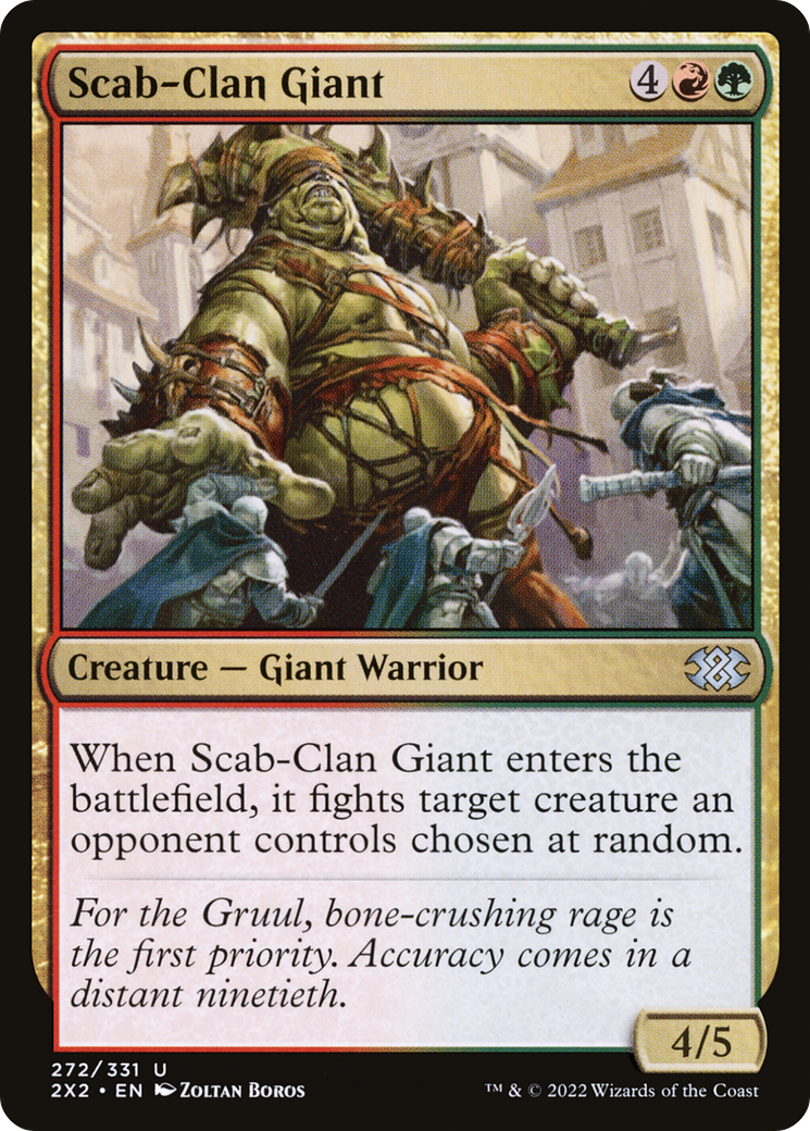 Scab-Clan Giant (2X2-272) - Double Masters 2022 Foil - Premium MTG Single from Wizards of the Coast - Just $0.08! Shop now at Game Crave Tournament Store