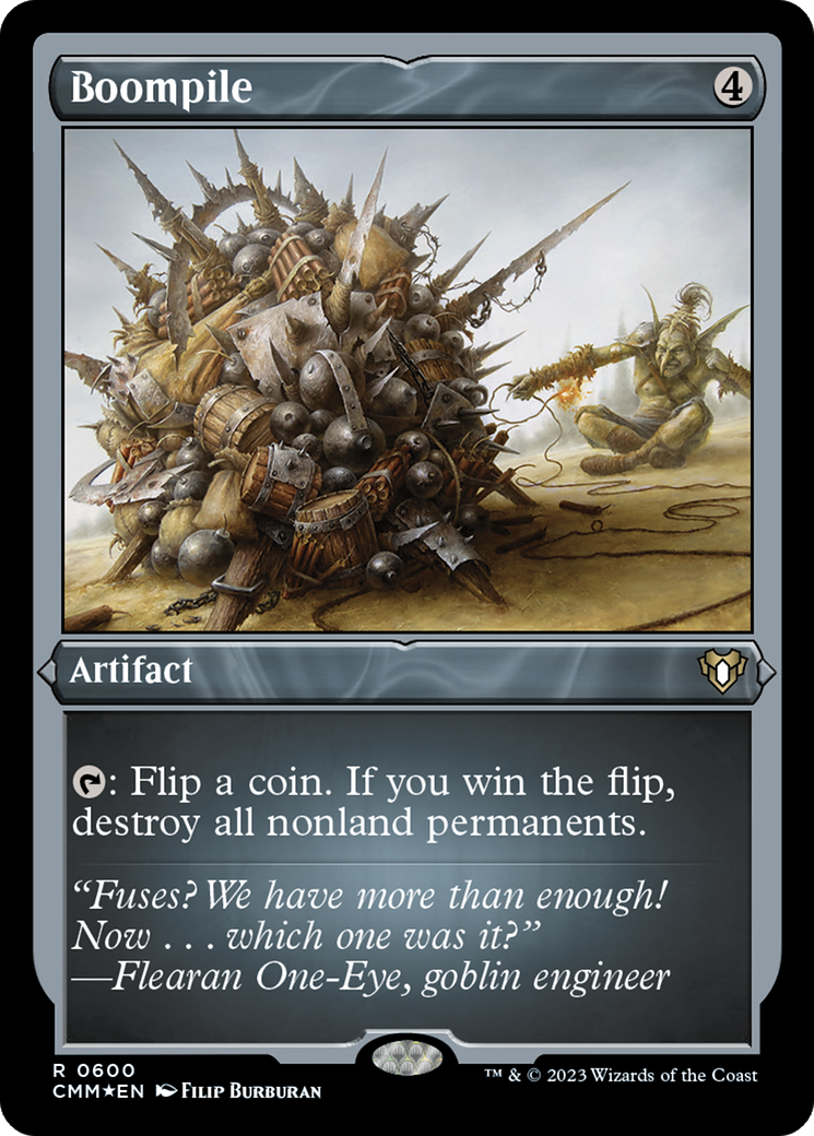 Boompile (CMM-600) - Commander Masters Etched Foil - Premium MTG Single from Wizards of the Coast - Just $1.56! Shop now at Game Crave Tournament Store