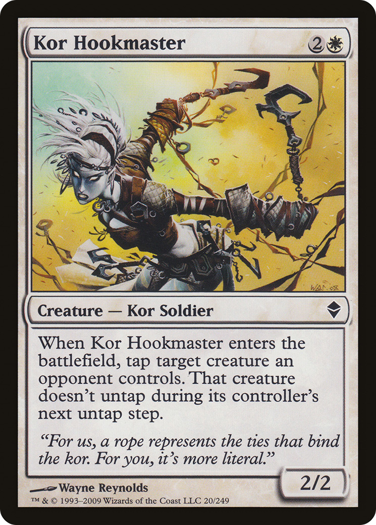 Kor Hookmaster (ZEN-020) - Zendikar Foil - Premium MTG Single from Wizards of the Coast - Just $0.08! Shop now at Game Crave Tournament Store