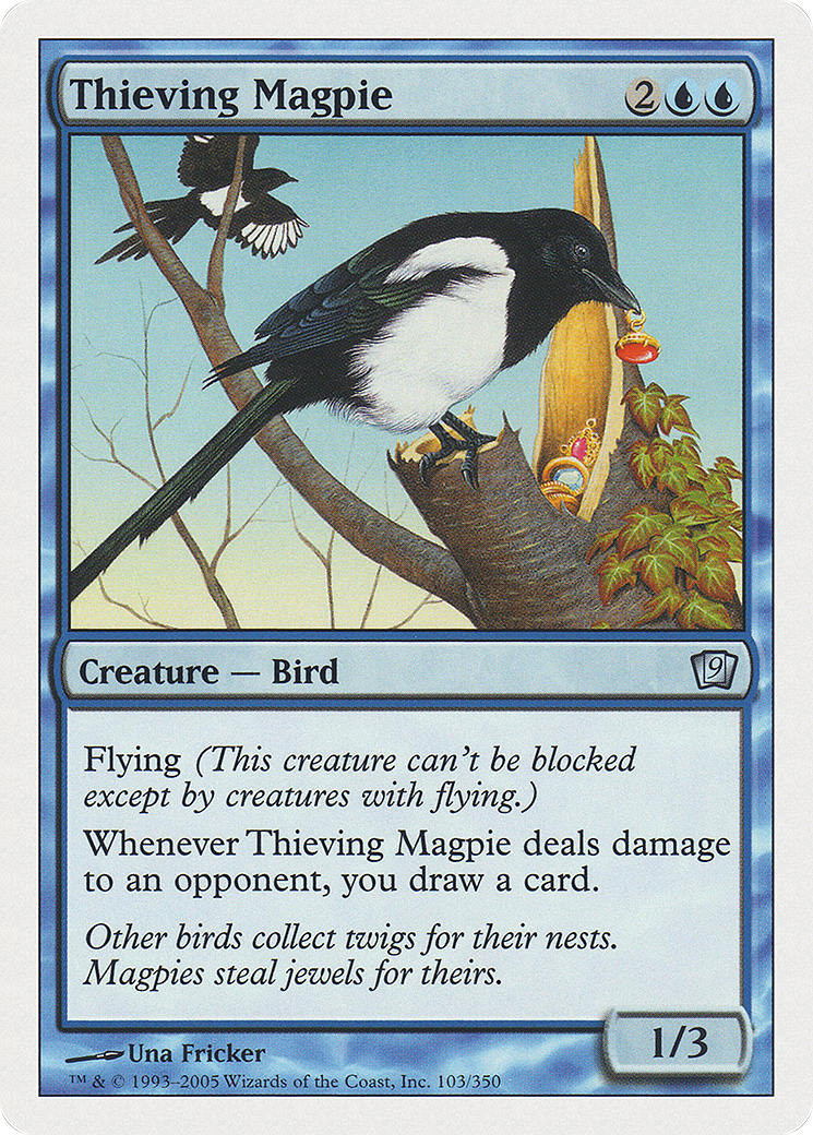Thieving Magpie (9ED-103) - Ninth Edition - Premium MTG Single from Wizards of the Coast - Just $0.08! Shop now at Game Crave Tournament Store