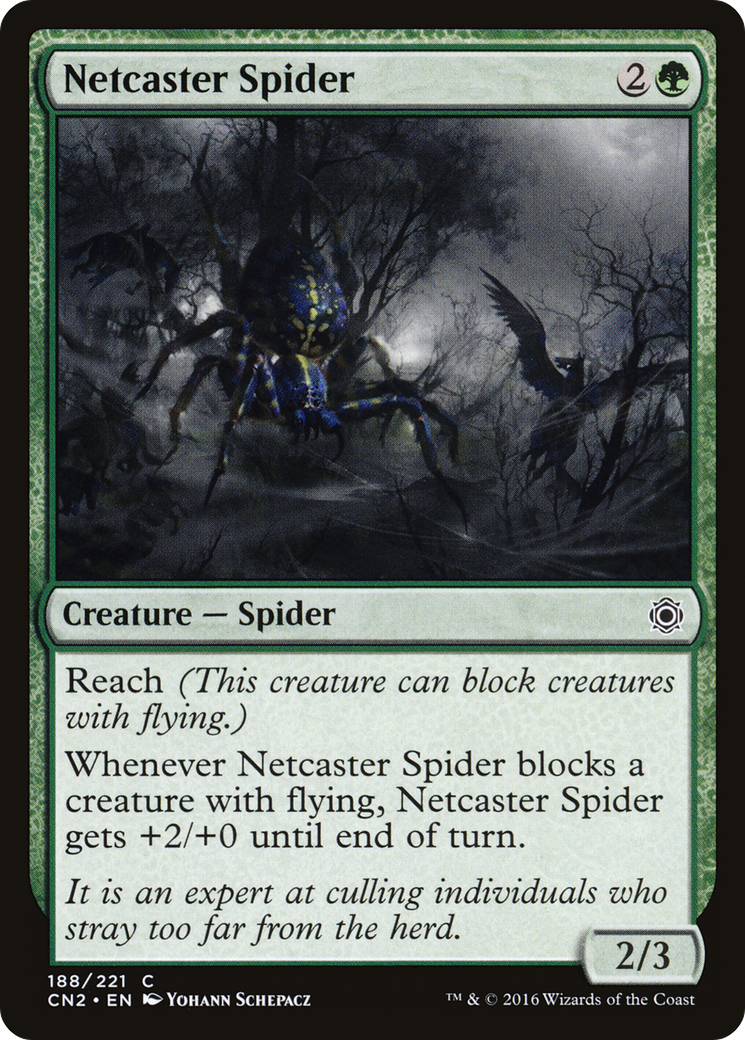 Netcaster Spider (CN2-188) - Conspiracy: Take the Crown Foil - Premium MTG Single from Wizards of the Coast - Just $0.08! Shop now at Game Crave Tournament Store