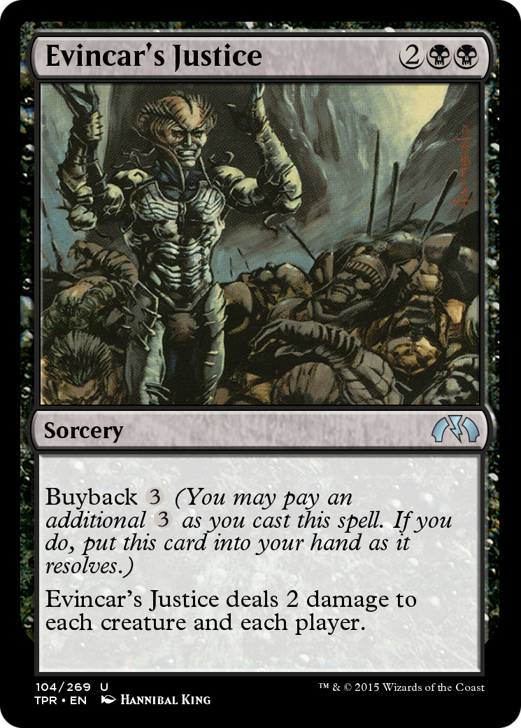 Evincar's Justice (TPR-104) - Tempest Remastered - Premium MTG Single from Wizards of the Coast - Just $0! Shop now at Game Crave Tournament Store