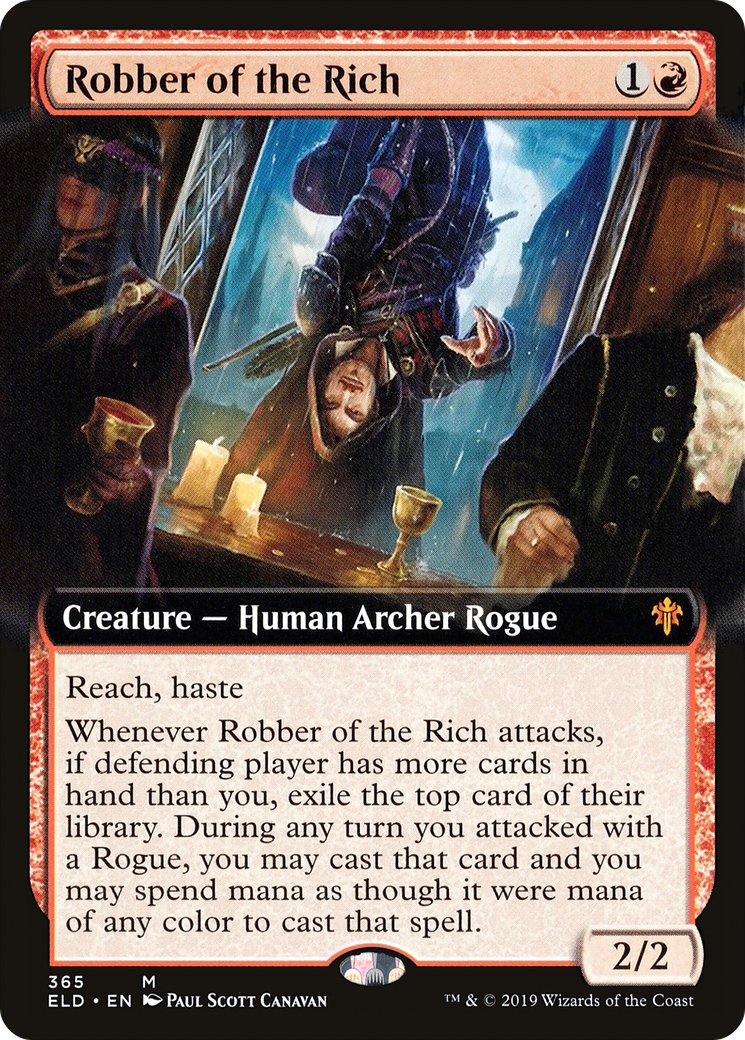 Robber of the Rich (ELD-365) - Throne of Eldraine: (Extended Art) - Premium MTG Single from Wizards of the Coast - Just $0.66! Shop now at Game Crave Tournament Store