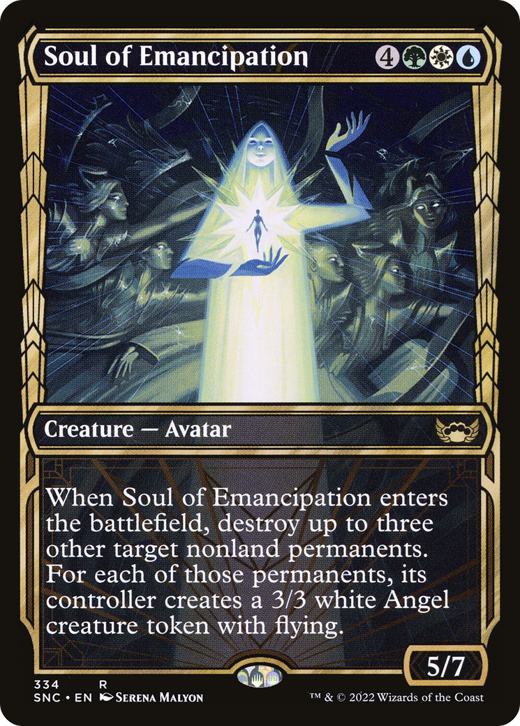Soul of Emancipation (SNC-334) - Streets of New Capenna: (Showcase) - Premium MTG Single from Wizards of the Coast - Just $0.08! Shop now at Game Crave Tournament Store