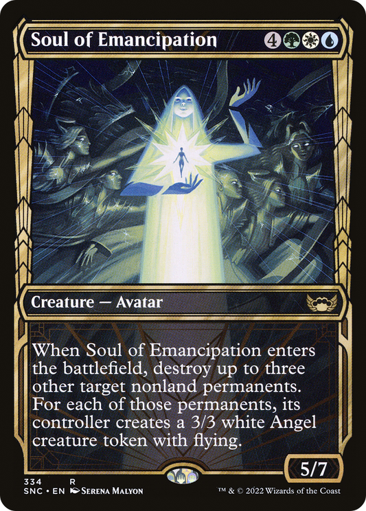 Soul of Emancipation (SNC-334) - Streets of New Capenna: (Showcase) Foil - Premium MTG Single from Wizards of the Coast - Just $0.08! Shop now at Game Crave Tournament Store