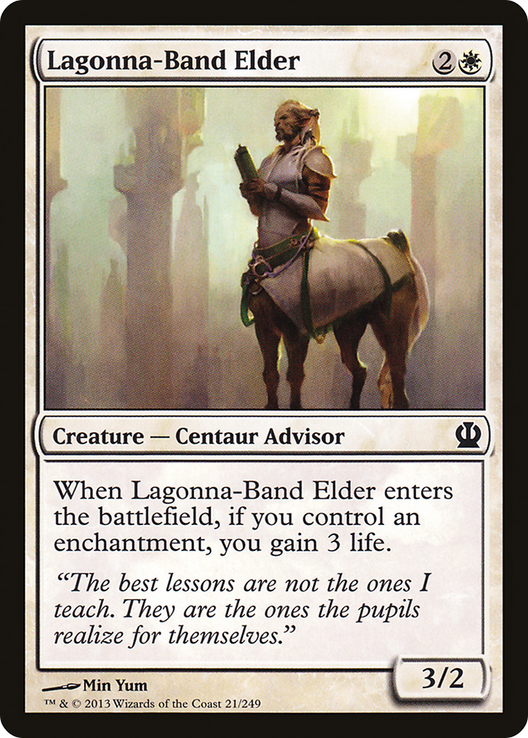 Lagonna-Band Elder (THS-021) - Theros Foil - Premium MTG Single from Wizards of the Coast - Just $0.08! Shop now at Game Crave Tournament Store