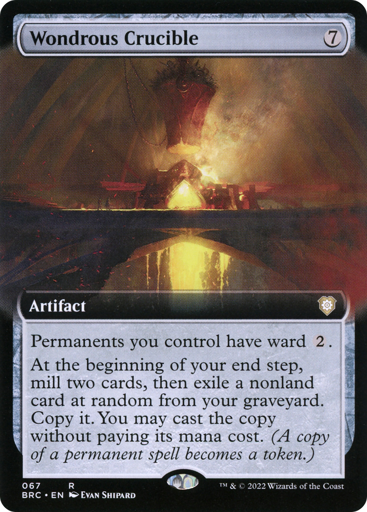 Wondrous Crucible (BRC-067) - The Brothers' War Commander: (Extended Art) - Premium MTG Single from Wizards of the Coast - Just $1.30! Shop now at Game Crave Tournament Store