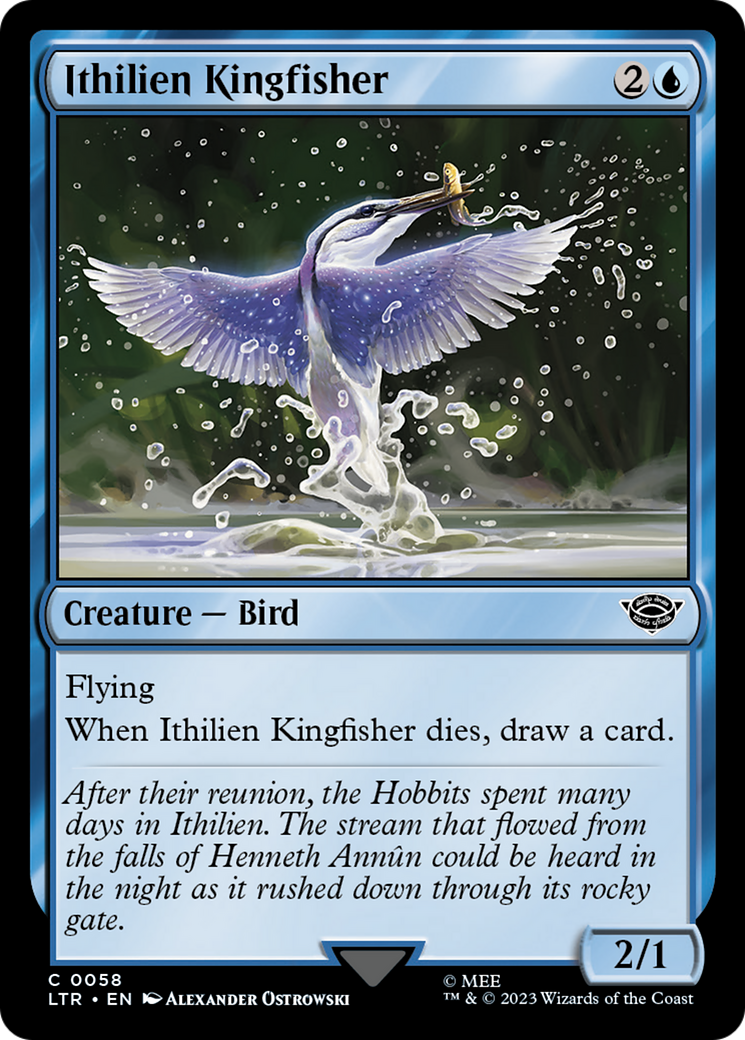Ithilien Kingfisher (LTR-058) - The Lord of the Rings: Tales of Middle-earth - Premium MTG Single from Wizards of the Coast - Just $0.08! Shop now at Game Crave Tournament Store