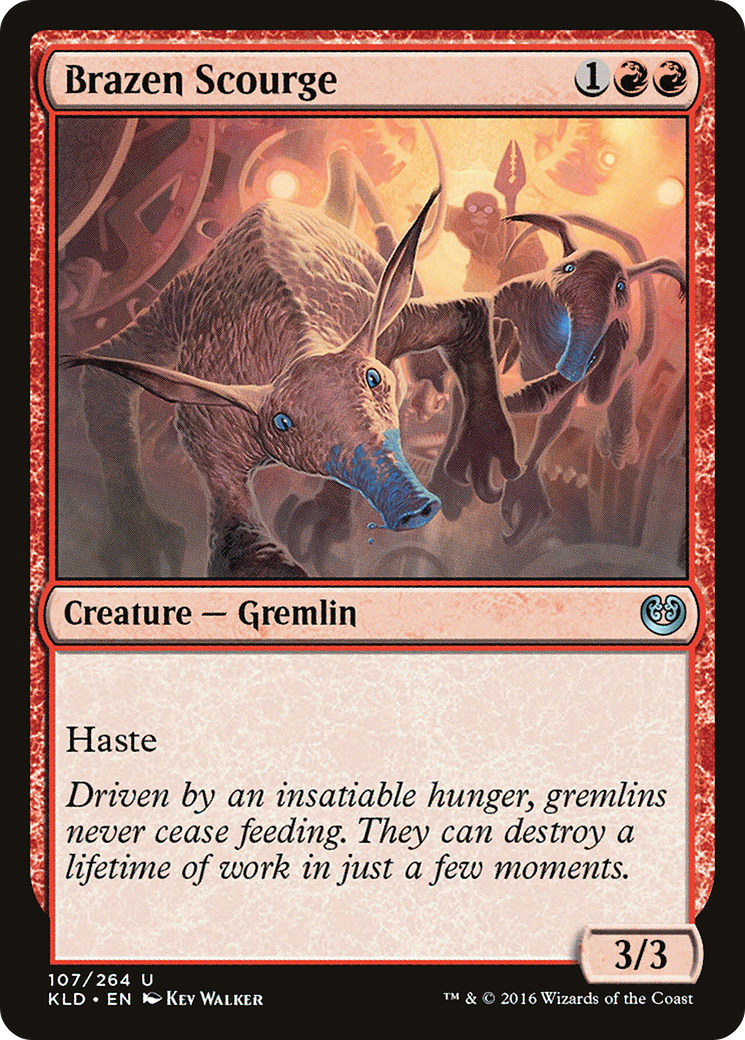Brazen Scourge (KLD-107) - Kaladesh - Premium MTG Single from Wizards of the Coast - Just $0.08! Shop now at Game Crave Tournament Store