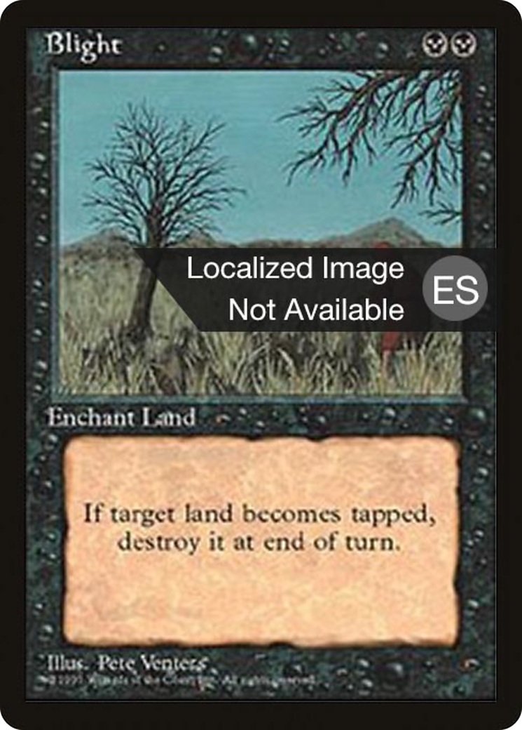 Blight (4BB-122) - Fourth Edition Foreign Black Border - Premium MTG Single from Wizards of the Coast - Just $2.39! Shop now at Game Crave Tournament Store