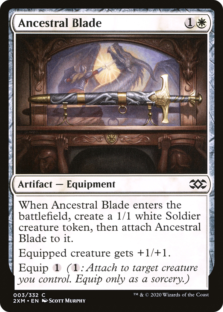 Ancestral Blade (2XM-003) - Double Masters - Premium MTG Single from Wizards of the Coast - Just $0.08! Shop now at Game Crave Tournament Store
