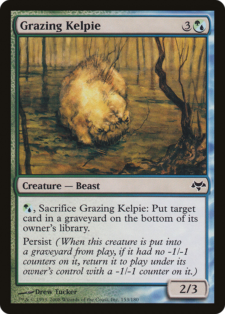 Grazing Kelpie (EVE-153) - Eventide Foil - Premium MTG Single from Wizards of the Coast - Just $0.25! Shop now at Game Crave Tournament Store