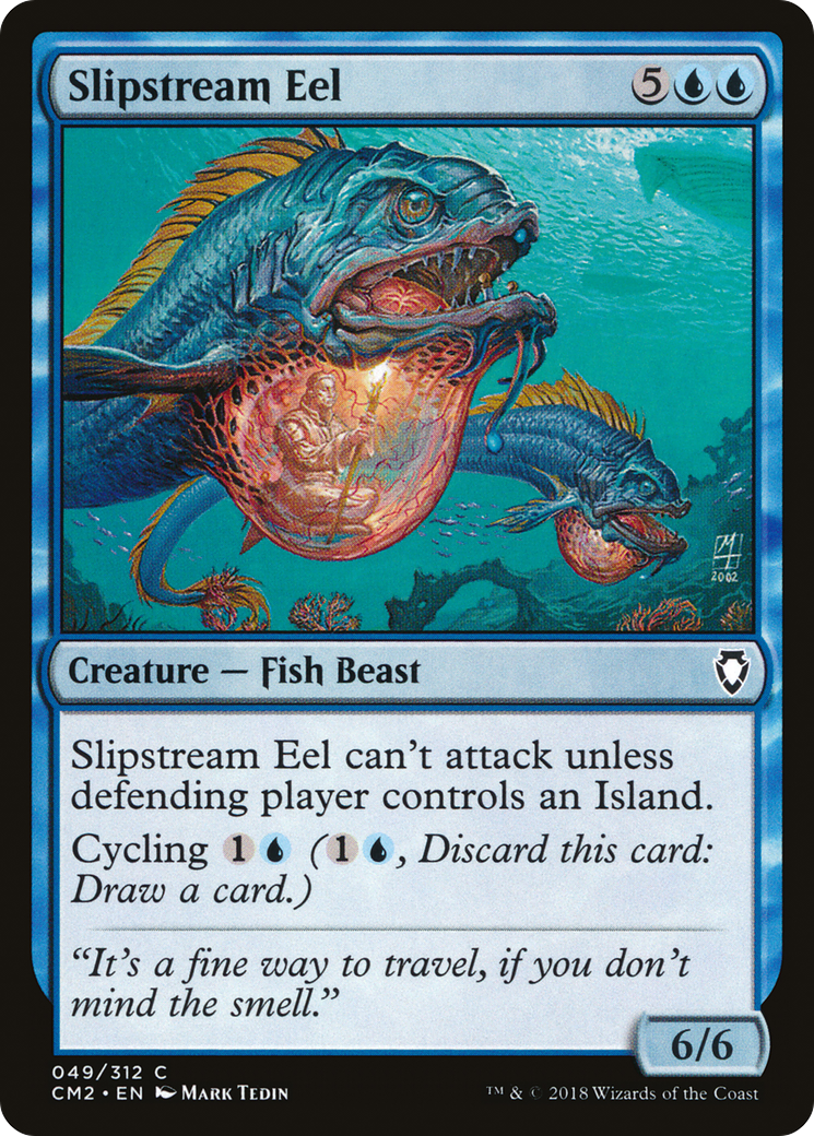 Slipstream Eel (CM2-049) - Commander Anthology Volume II - Premium MTG Single from Wizards of the Coast - Just $0.08! Shop now at Game Crave Tournament Store