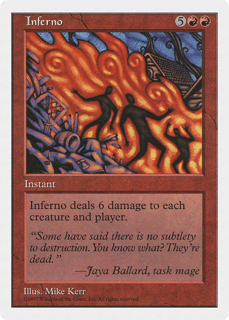 Inferno (5ED-243) - Fifth Edition - Premium MTG Single from Wizards of the Coast - Just $0.13! Shop now at Game Crave Tournament Store