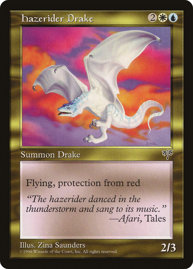 Hazerider Drake (MIR-268) - Mirage - Premium MTG Single from Wizards of the Coast - Just $0.08! Shop now at Game Crave Tournament Store
