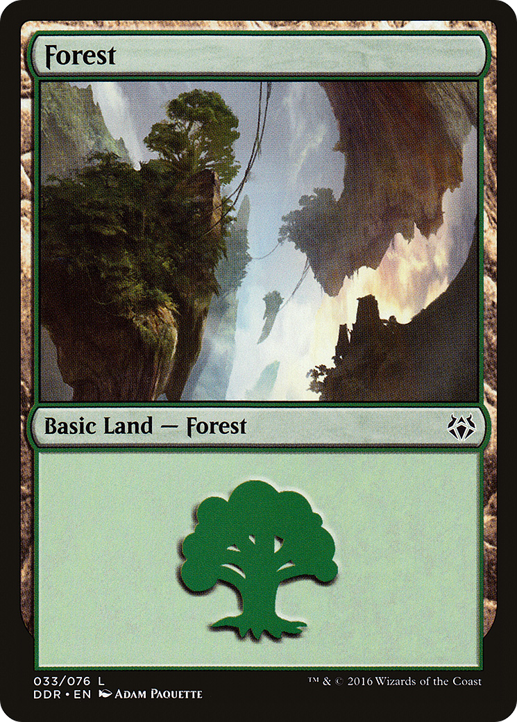 Forest (DDR-033) - Duel Decks: Nissa vs. Ob Nixilis - Premium MTG Single from Wizards of the Coast - Just $0.08! Shop now at Game Crave Tournament Store