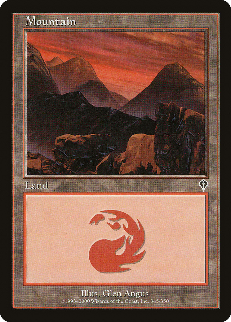 Mountain (INV-345) - Invasion - Premium MTG Single from Wizards of the Coast - Just $0.36! Shop now at Game Crave Tournament Store