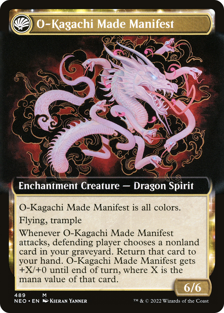 The Kami War // O-Kagachi Made Manifest (NEO-489) - Kamigawa: Neon Dynasty: (Extended Art, fandfc) - Premium MTG Single from Wizards of the Coast - Just $0.49! Shop now at Game Crave Tournament Store