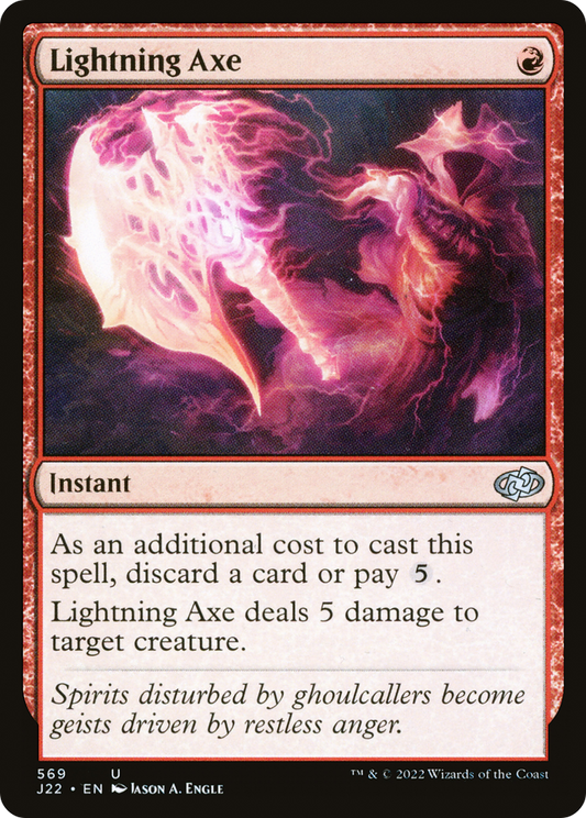 Lightning Axe (J22-569) - Jumpstart 2022 - Premium MTG Single from Wizards of the Coast - Just $0.25! Shop now at Game Crave Tournament Store