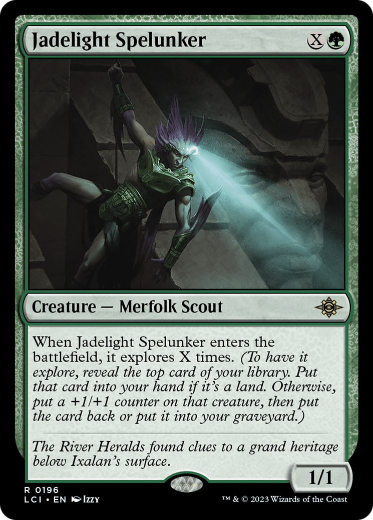 Jadelight Spelunker (LCI-196) - The Lost Caverns of Ixalan - Premium MTG Single from Wizards of the Coast - Just $0.08! Shop now at Game Crave Tournament Store